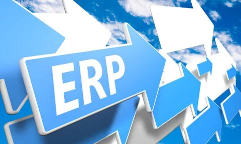 Enterprise resource planning Illustrazione stock
