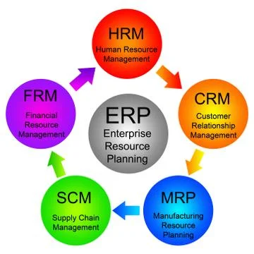 Enterprise resource planning Stock Illustration