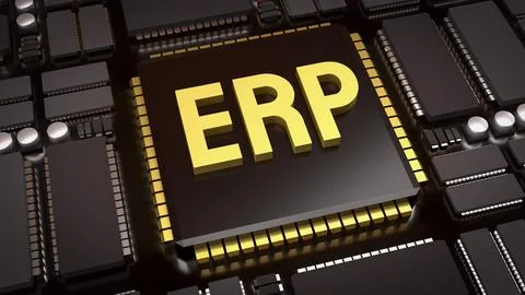 Enterprise Resource Planning Technology 3d render. Foto stock