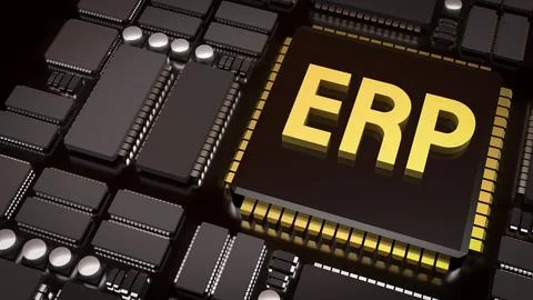 Enterprise Resource Planning Technology 3d render. Stock Photos