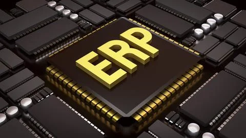 Enterprise Resource Planning Technology 3d render. 스톡 사진
