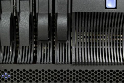 Enterprise Server Hardware Close Up Stock Photos