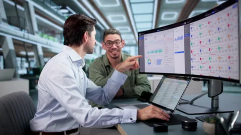 Enterprise Software Manager Reviews Cloud ERP System Stock Footage 347293690