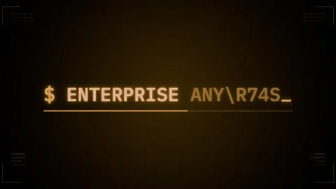 Enterprise software terminal console animation seamless loop Stock Footage 348147210