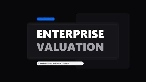 Enterprise valuation financial report motion for corporate market analysis .. Vidéo 344851712