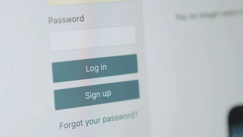 Enters the password to log in social network Stock Footage 73020064