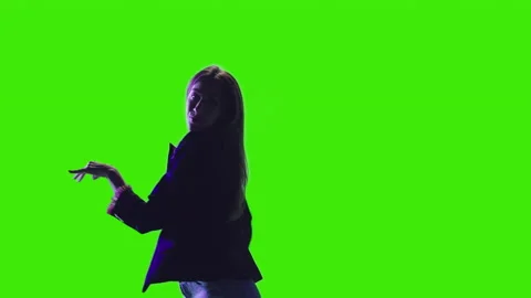 Entertaining girl dancing Stock Footage 172559230