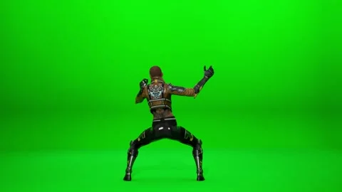 Entertaining Humanoid Mech Slow Motion Dance Stock Footage 322218361