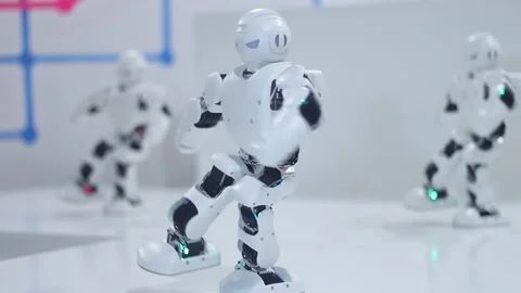 Entertaining modern robot Stock Footage 88273198