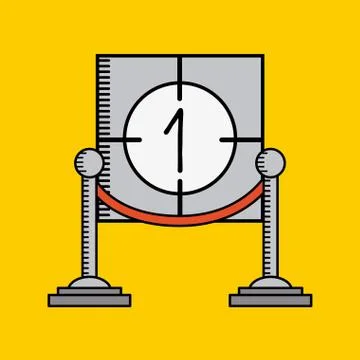 Entertaining movie Stock Illustration