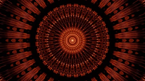 Entertaining orange pink illusion motion entrance 4k uhd 3d rendering vj loop Stock Footage 160523769