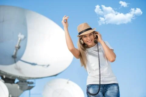 Entertaining technology. Stock Photos