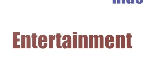 Entertainment Animated Tag Cloud Isolated On White Video stock 107233938