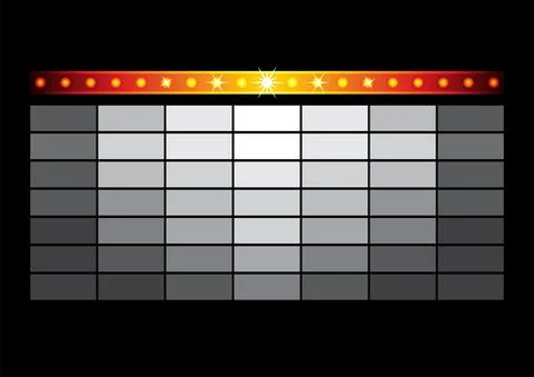 Entertainment blockbuster template Stock Illustration