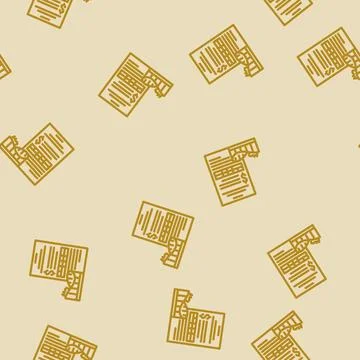 Entertainment budget planning line vector seamless pattern イラスト素材