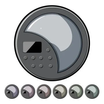 Entertainment cd player cartoon vector graphic Stock Illustration