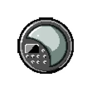 Entertainment cd player pixel art vector illustration Illustrazione stock