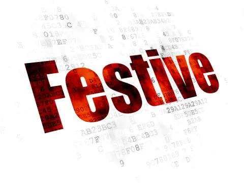 Entertainment, concept: Festive on Digital background Stockillustratie
