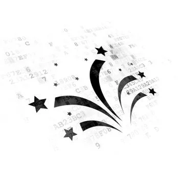Entertainment, concept: Fireworks on Digital background Illustrazione stock