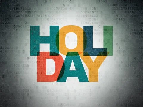Entertainment, concept: Holiday on Digital Data Paper background 스톡 일러스트