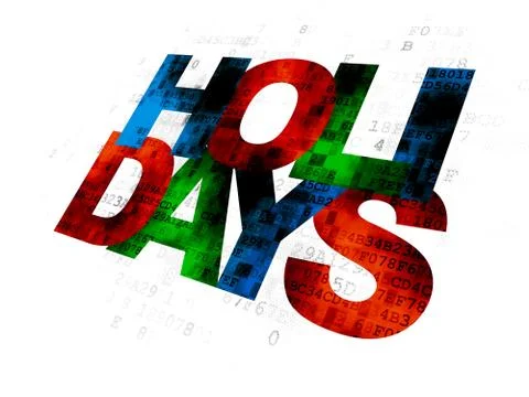 Entertainment, concept: Holidays on Digital background Illustrazione stock