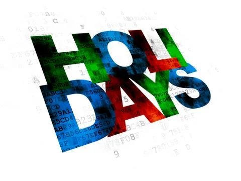 Entertainment, concept: Holidays on Digital background 스톡 일러스트