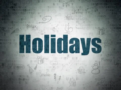 Entertainment, concept: Holidays on Digital Data Paper background イラスト素材