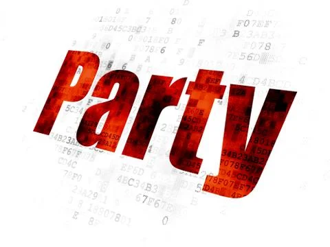 Entertainment, concept: Party on Digital background Stock Illustration