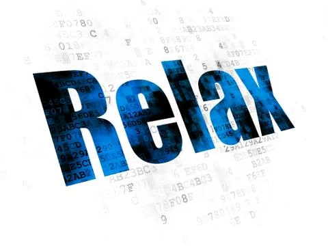 Entertainment, concept: Relax on Digital background 스톡 일러스트