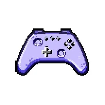 Entertainment gamepad pixel art vector illustration イラスト素材