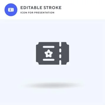 Entertainment icon vector, filled flat sign, solid pictogram isolated on whit Illustrazione stock