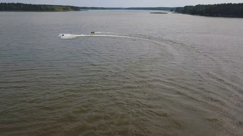 Entertainment on the lake Stock Footage 94122657