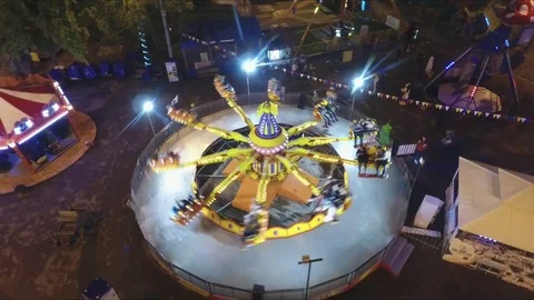 Entertainment park (1) Stock Footage 82764556