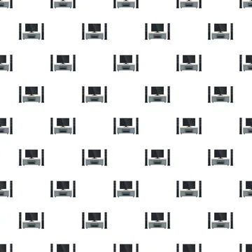 Entertainment system technology repeating pattern generating background Stock Illustration