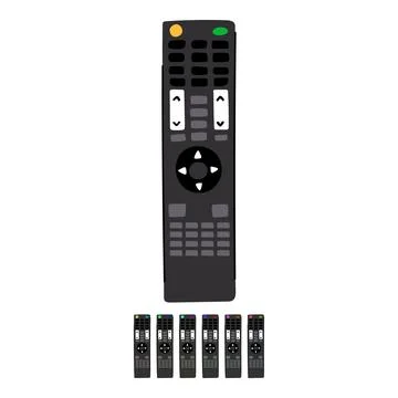 Entertainment tv remote vector cartoon graphic Stock Illustration