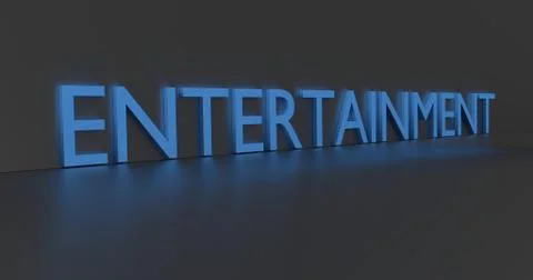 Entertainment Word Stock Illustration