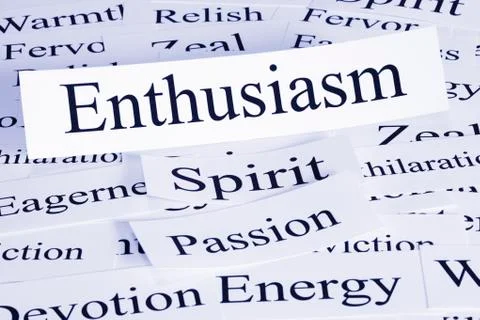 Enthusiasm concept Stock Photos