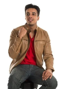 Enthusiastic man Stock Photos
