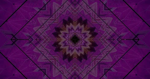 Enticing tunnel visuals create a seamless loop of vibrant purple Stock Footage 316587716