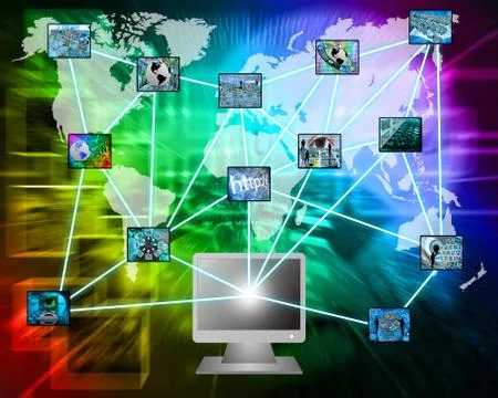 The entire internet Stock Illustration