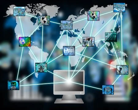 The entire internet Stock Illustration