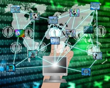 The entire internet Stock Illustration