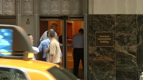 Entrance AIG Stock Footage 22159293