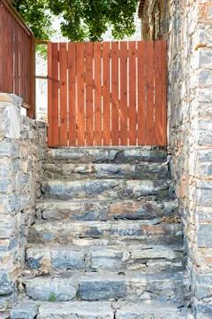 Entrance to the backyard Foto stock