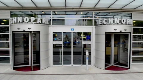 Entrance to Building Stock Footage 32189744