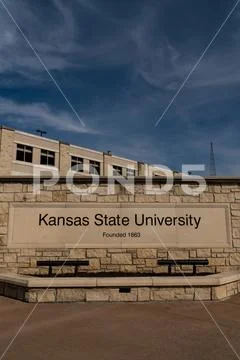 Entrance To The Campus Of Kansas State University Stock Image #232724856