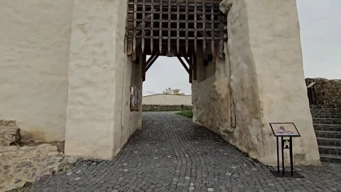 Entrance to the Castle Stock Footage 318611678