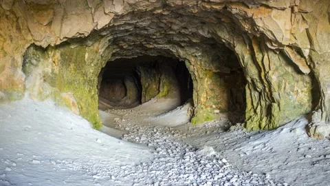 Entrance to the cave Stock Footage 137369245