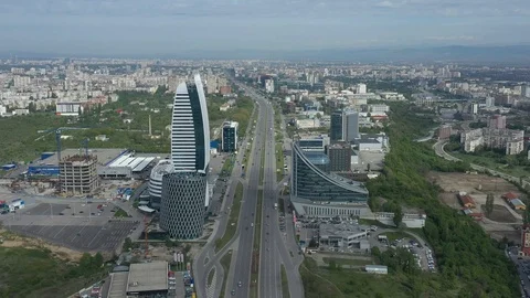 Entrance of City of Sofia Stock Footage 116302739