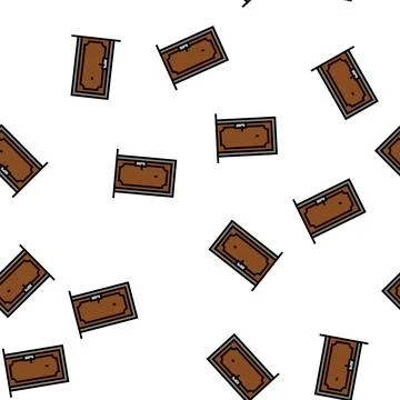 Entrance door vector seamless pattern Stock Illustration